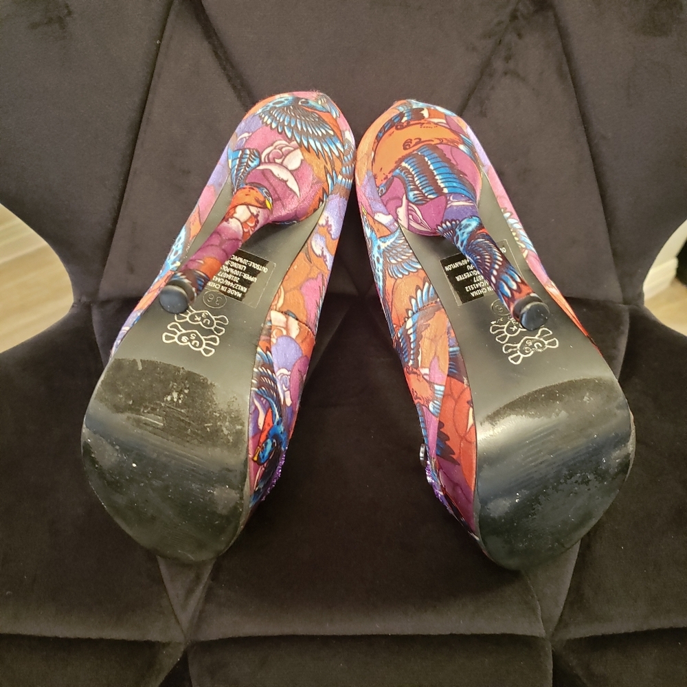 Iron Fist Women's Multicolor Patterned Heels - Picture 6 of 8